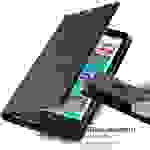 Cadorabo Hülle für Nokia Lumia 1320 Schutz Hülle in Schwarz Handyhülle Etui Case Cover Magnetverschluss