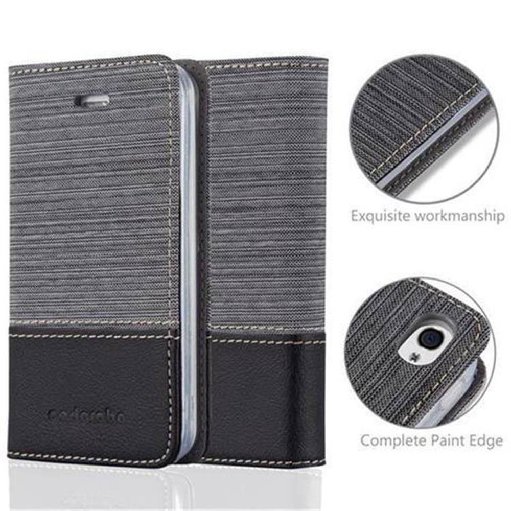 Cadorabo Hülle für Apple iPhone 4 / 4S Schutzhülle in Grau Handy Hülle Etui Book Case Cover