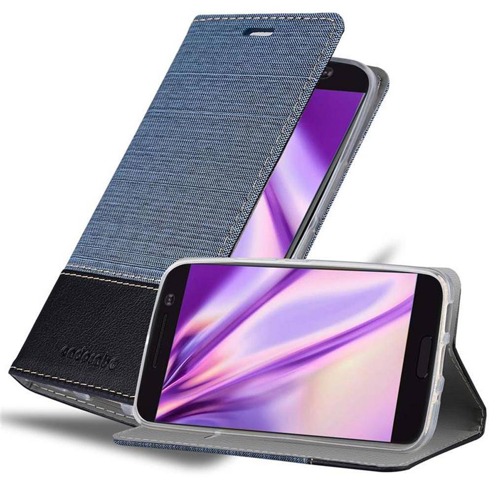 Cadorabo Hülle für HTC ONE M10 Schutzhülle in Blau Handy Hülle Etui Book Case Cover