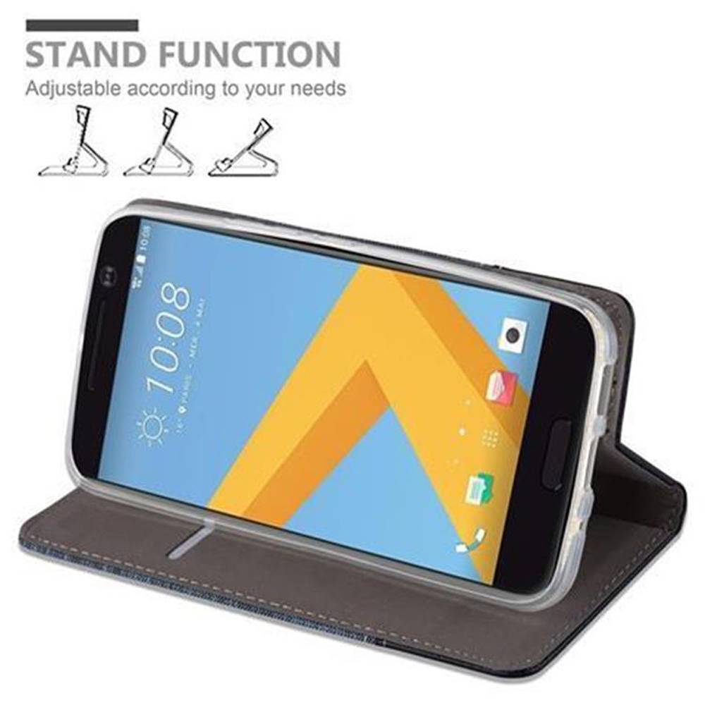 Cadorabo Hülle für HTC ONE M10 Schutzhülle in Blau Handy Hülle Etui Book Case Cover