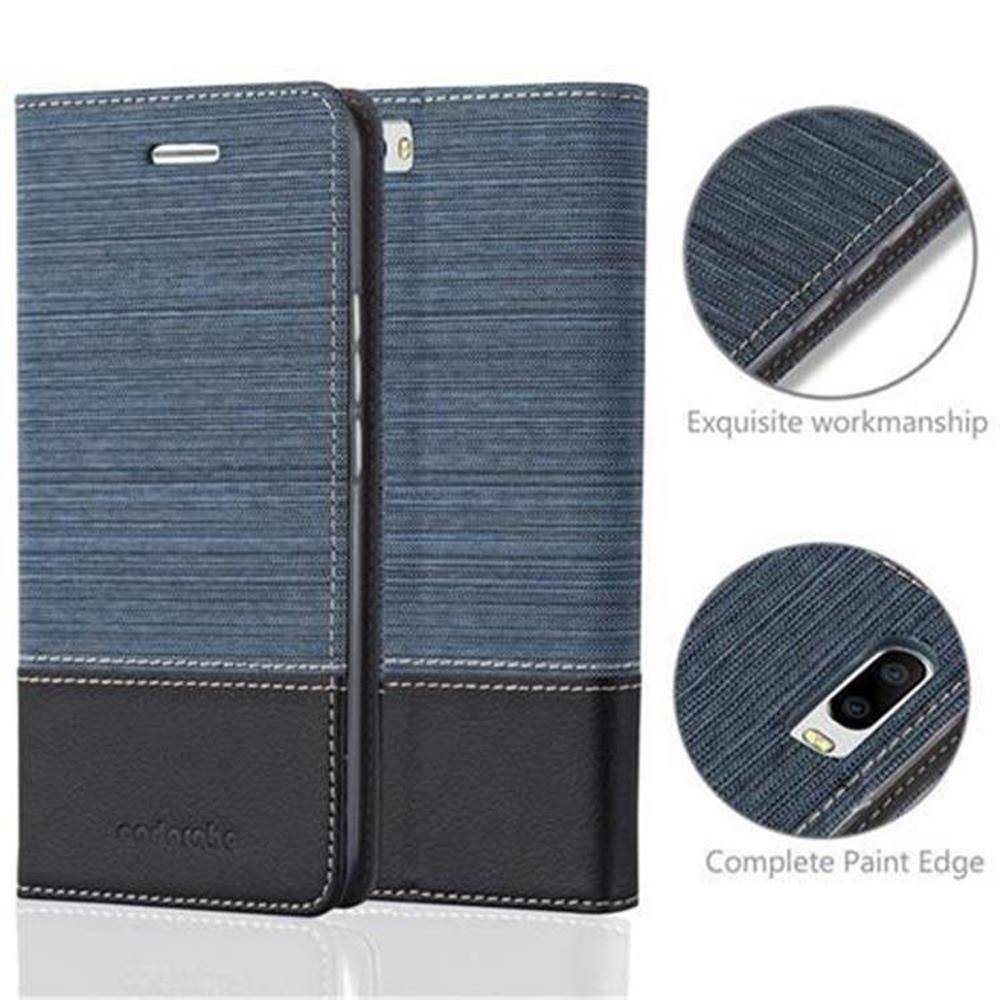 Cadorabo Hülle für Honor 6 PLUS Schutzhülle in Blau Handy Hülle Etui Book Case Cover