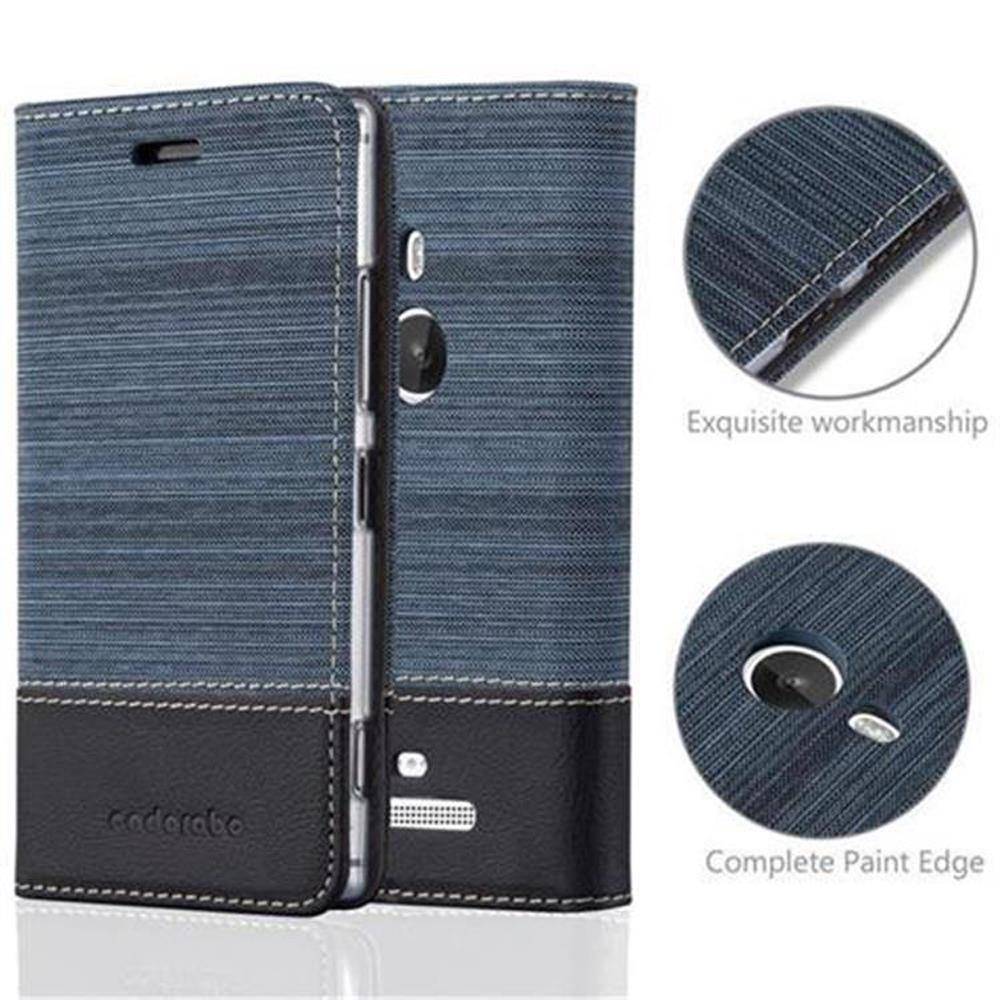 Cadorabo Hülle für Nokia Lumia 925 Schutzhülle in Blau Handy Hülle Etui Book Case Cover