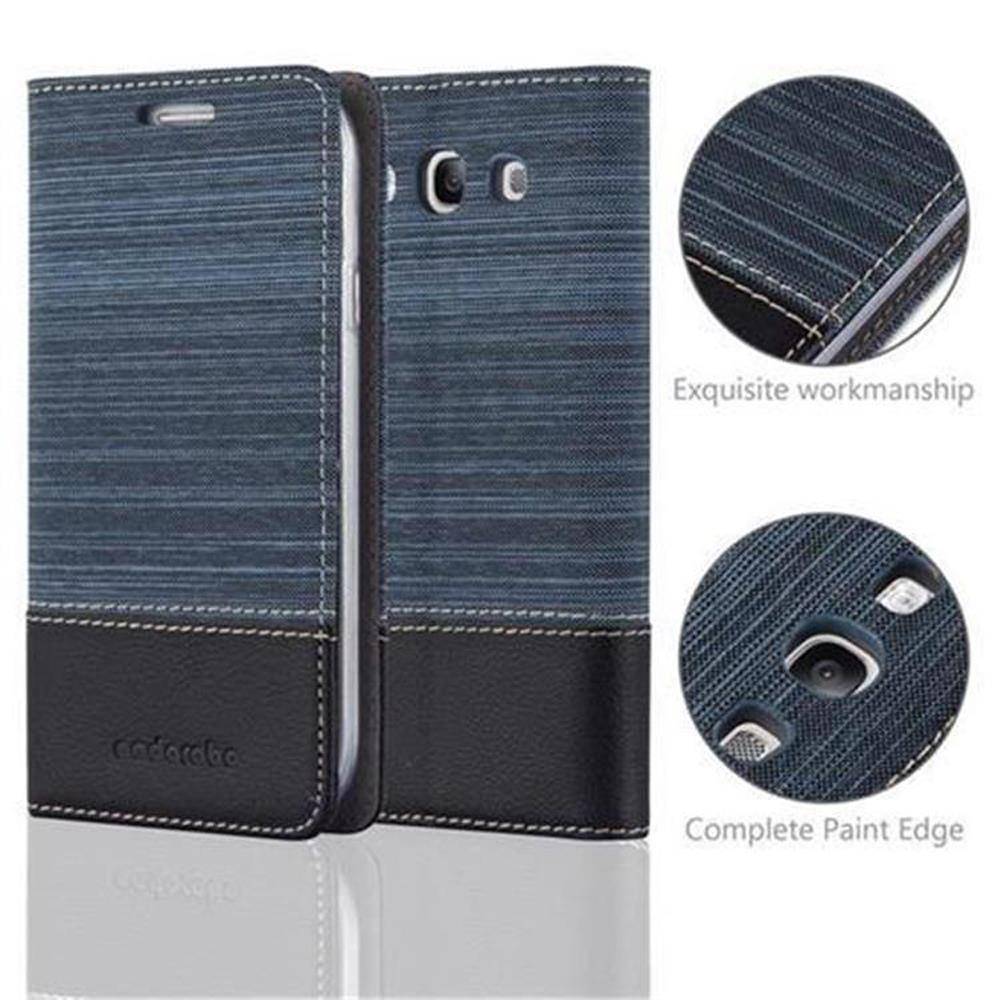 Cadorabo Hülle für Samsung Galaxy S3 / S3 NEO Schutzhülle in Blau Handy Hülle Etui Book Case Cover