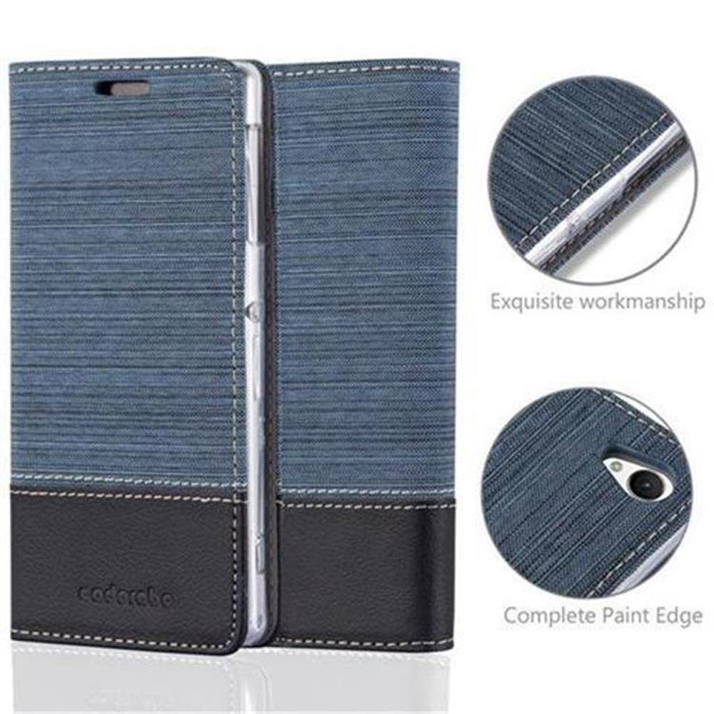 Cadorabo Hülle für Sony Xperia Z1 Schutzhülle in Blau Handy Hülle Etui Book Case Cover