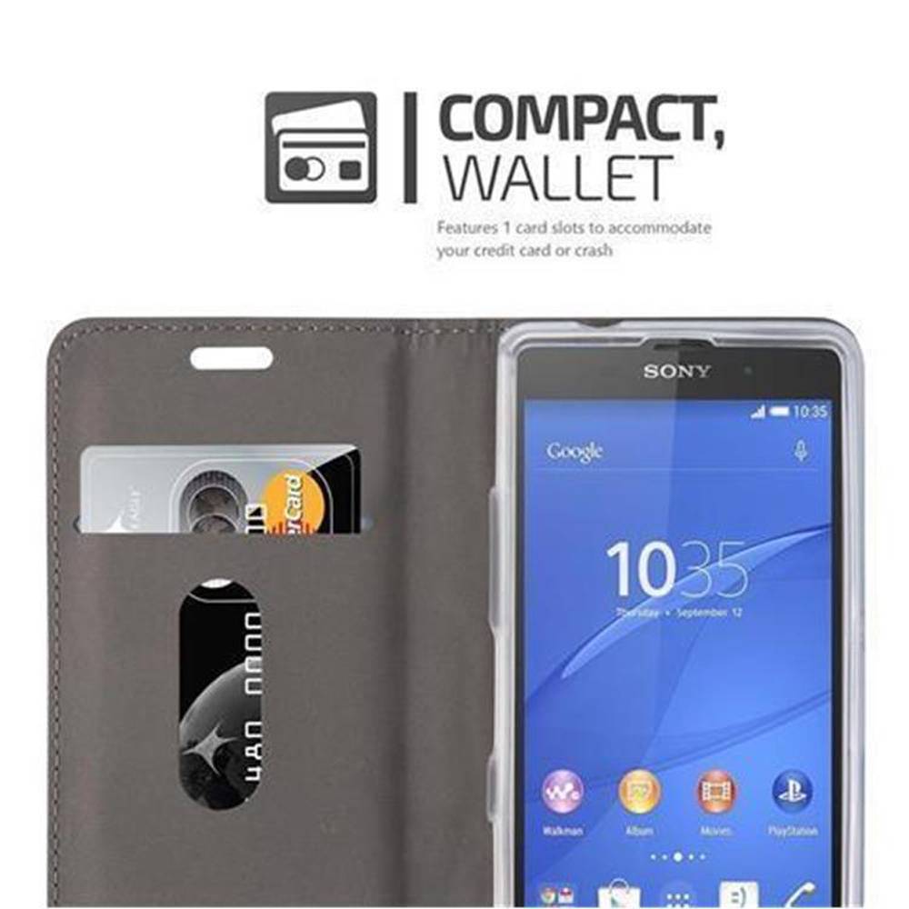 Cadorabo Hülle für Sony Xperia Z2 COMPACT Schutzhülle in Blau Handy Hülle Etui Book Case Cover