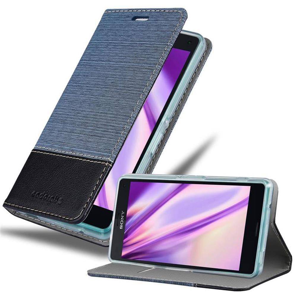 Cadorabo Hülle für Sony Xperia Z3 COMPACT Schutzhülle in Blau Handy Hülle Etui Book Case Cover
