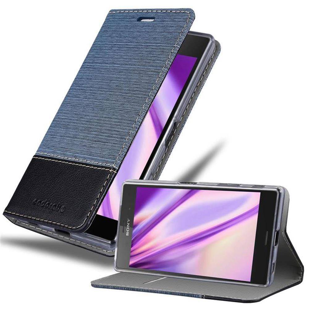 Cadorabo Hülle für Sony Xperia Z5 Schutzhülle in Blau Handy Hülle Etui Book Case Cover