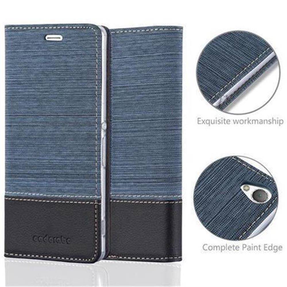Cadorabo Hülle für Sony Xperia Z5 Schutzhülle in Blau Handy Hülle Etui Book Case Cover