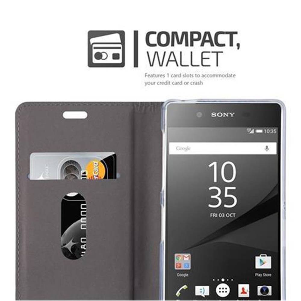 Cadorabo Hülle für Sony Xperia Z5 Schutzhülle in Blau Handy Hülle Etui Book Case Cover