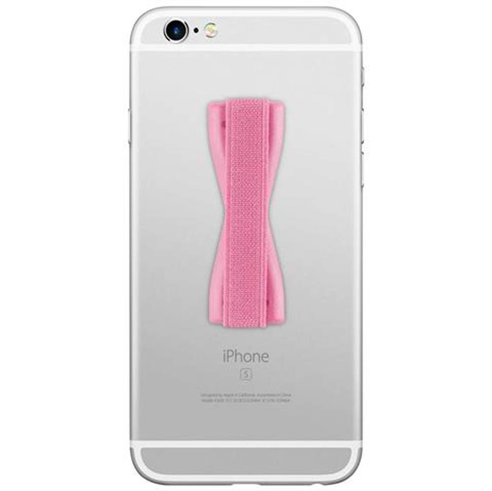 Cadorabo Finger-Halterung Sling Grip für Smartphone / Tablet / iPod / eReader Griff Henkel Sling Schlaufe Riemen in Pink