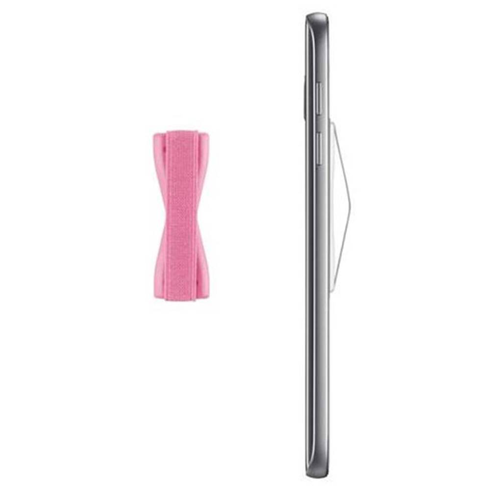 Cadorabo Finger-Halterung Sling Grip für Smartphone / Tablet / iPod / eReader Griff Henkel Sling Schlaufe Riemen in Pink