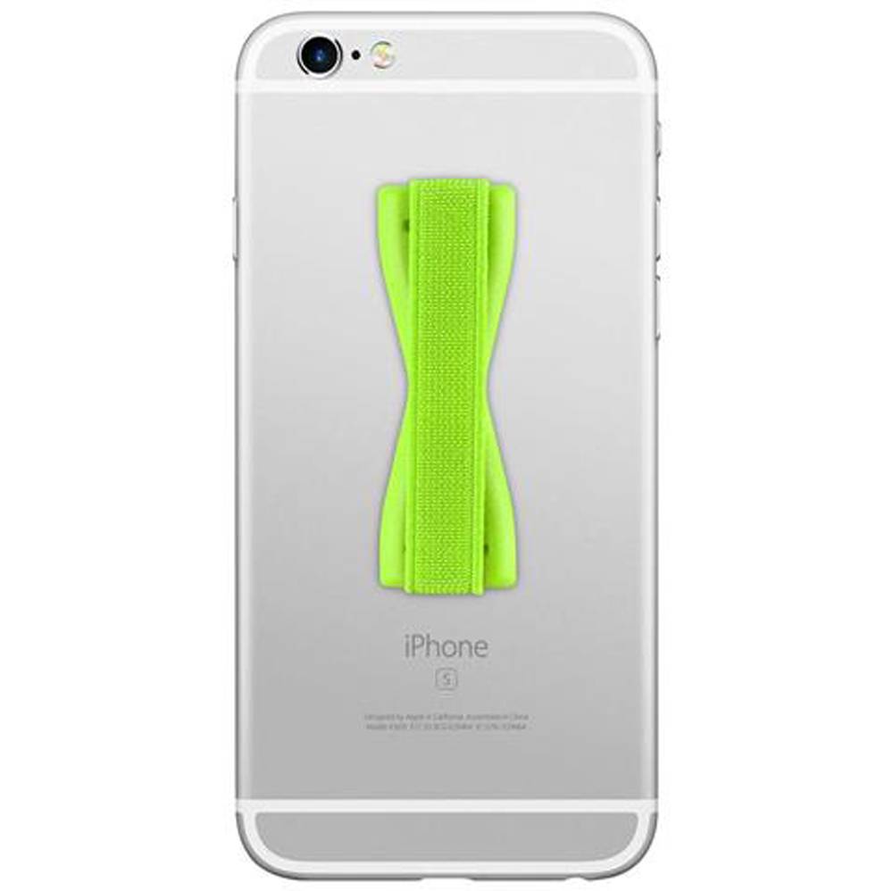 Cadorabo Finger-Halterung Sling Grip für Smartphone / Tablet / iPod / eReader Griff Henkel Sling Schlaufe Riemen in GRÜN