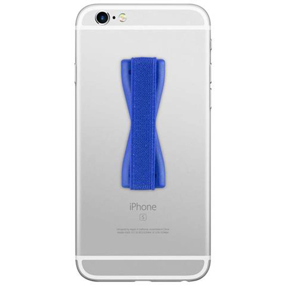 Cadorabo Finger-Halterung Sling Grip für Smartphone / Tablet / iPod / eReader Griff Henkel Sling Schlaufe Riemen in BLAU