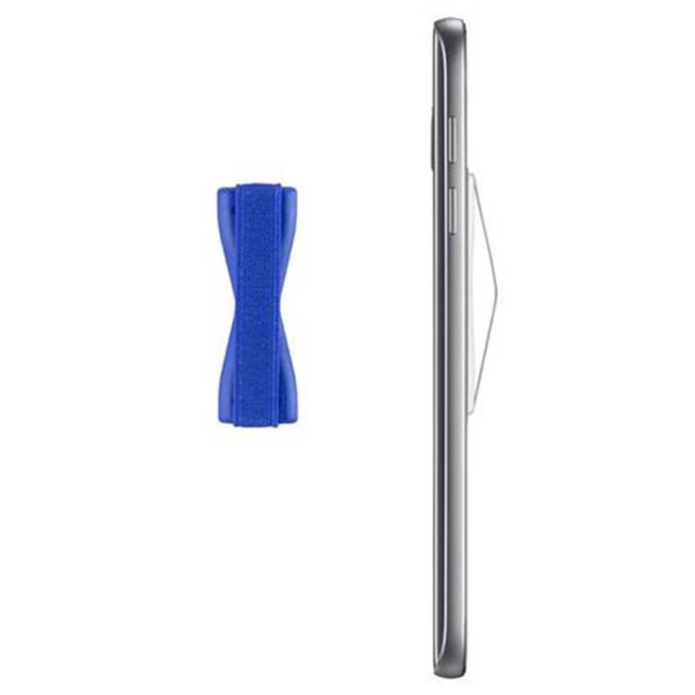 Cadorabo Finger-Halterung Sling Grip für Smartphone / Tablet / iPod / eReader Griff Henkel Sling Schlaufe Riemen in BLAU