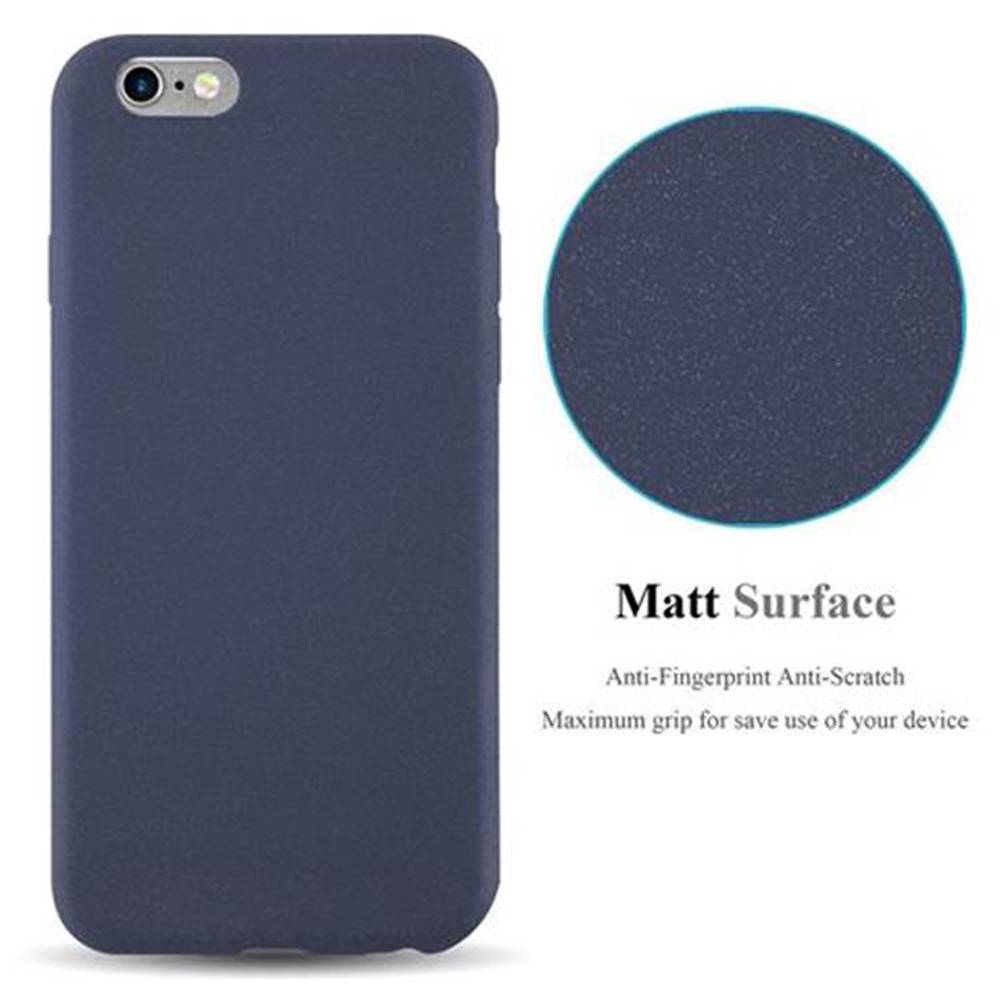 Cadorabo Schutzhülle für Apple iPhone 6 / 6S Hülle in Blau Handyhülle TPU Etui Cover Case