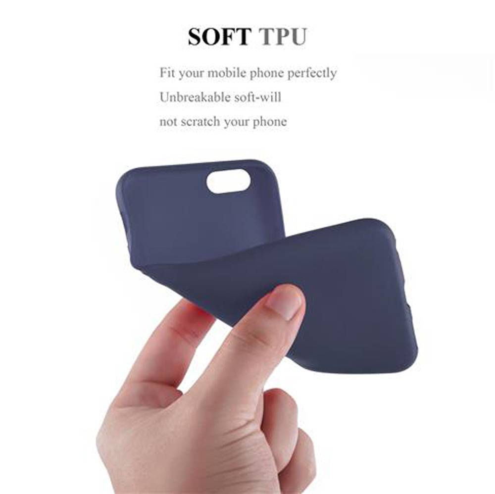 Cadorabo Schutzhülle für Apple iPhone 6 / 6S Hülle in Blau Handyhülle TPU Etui Cover Case