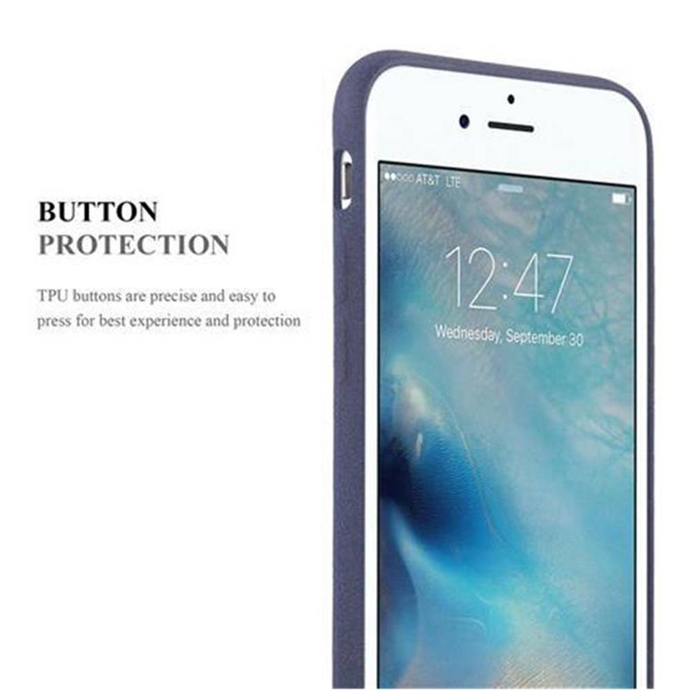 Cadorabo Schutzhülle für Apple iPhone 6 / 6S Hülle in Blau Handyhülle TPU Etui Cover Case