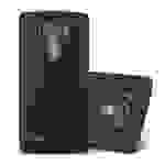 Cadorabo Schutzhülle für LG G4 / G4 PLUS Hülle in Schwarz Handyhülle TPU Etui Cover Case