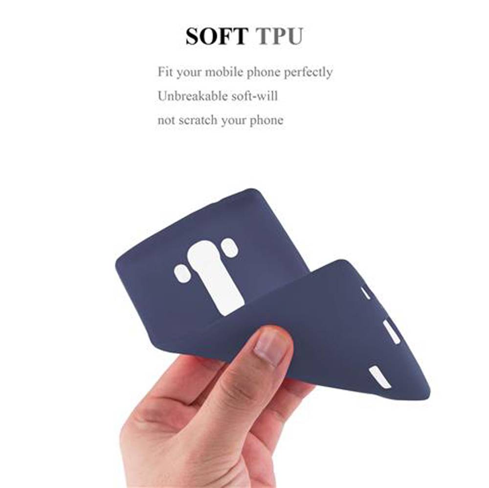 Cadorabo Schutzhülle für LG G4 / G4 PLUS Hülle in Blau Handyhülle TPU Etui Cover Case