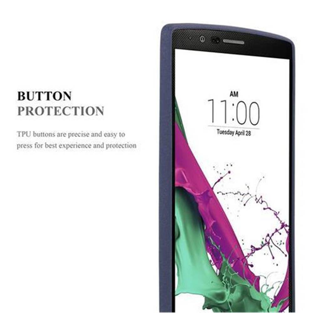 Cadorabo Schutzhülle für LG G4 / G4 PLUS Hülle in Blau Handyhülle TPU Etui Cover Case