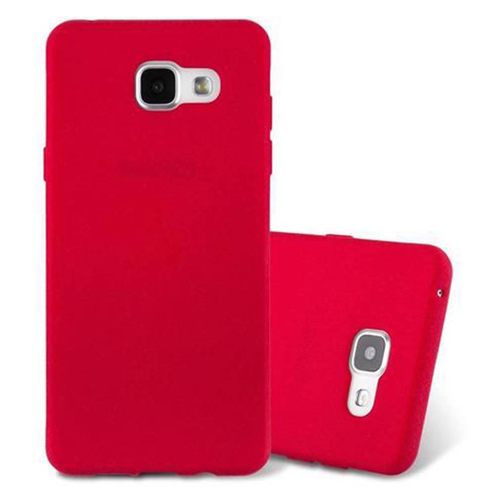 Cadorabo Schutzhülle für Samsung Galaxy A3 2016 Hülle in Rot Handyhülle TPU Etui Cover Case