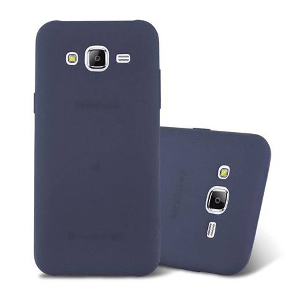 Cadorabo Schutzhülle für Samsung Galaxy J5 2015 Hülle in Blau Handyhülle TPU Etui Cover Case
