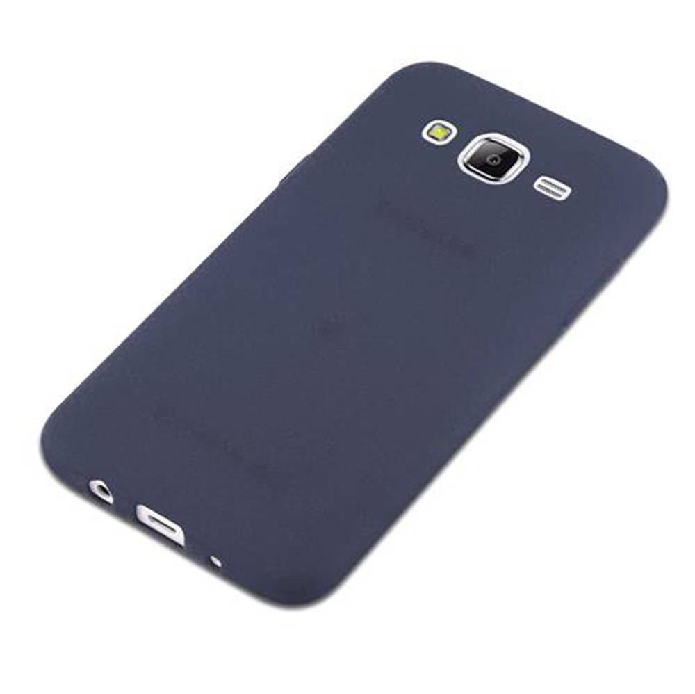 Cadorabo Schutzhülle für Samsung Galaxy J5 2015 Hülle in Blau Handyhülle TPU Etui Cover Case