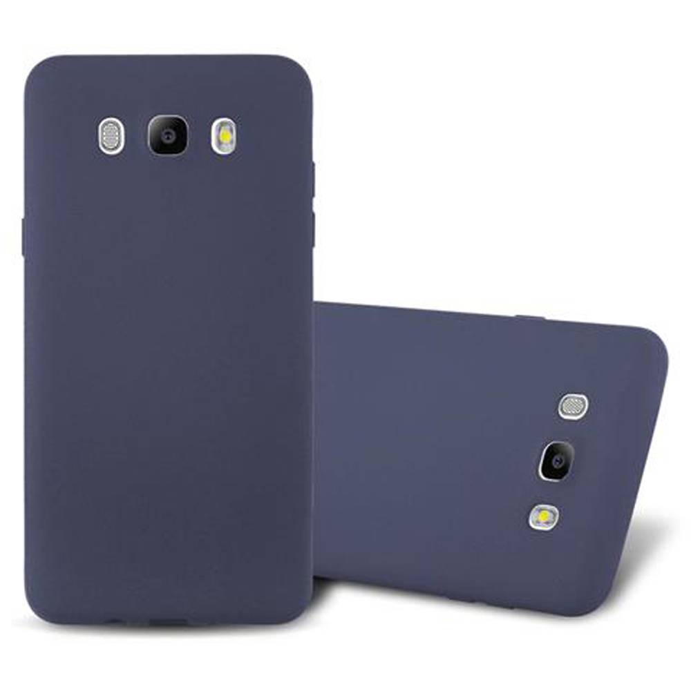 Cadorabo Schutzhülle für Samsung Galaxy J7 2016 Hülle in Blau Handyhülle TPU Etui Cover Case