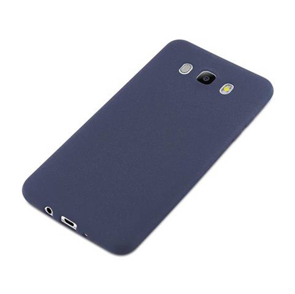 Cadorabo Schutzhülle für Samsung Galaxy J7 2016 Hülle in Blau Handyhülle TPU Etui Cover Case