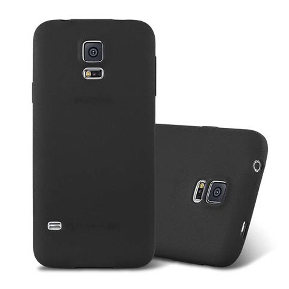 Cadorabo Schutzhülle für Samsung Galaxy S5 / S5 NEO Hülle in Schwarz Handyhülle TPU Etui Cover Case
