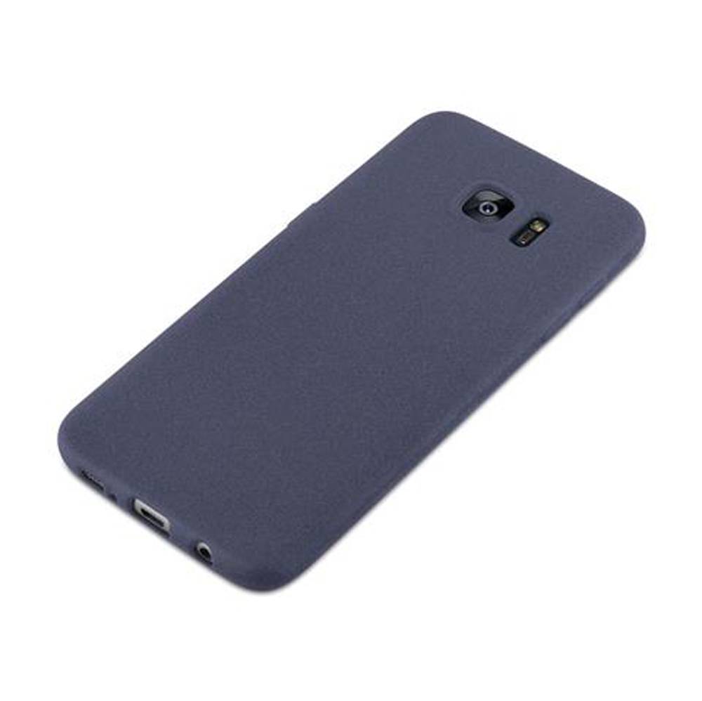 Cadorabo Schutzhülle für Samsung Galaxy S7 EDGE Hülle in Blau Handyhülle TPU Etui Cover Case