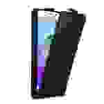Cadorabo Hülle für Samsung Galaxy A5 2016 Schutzhülle in Schwarz Flip Handyhülle Case Cover Etui Kunstleder