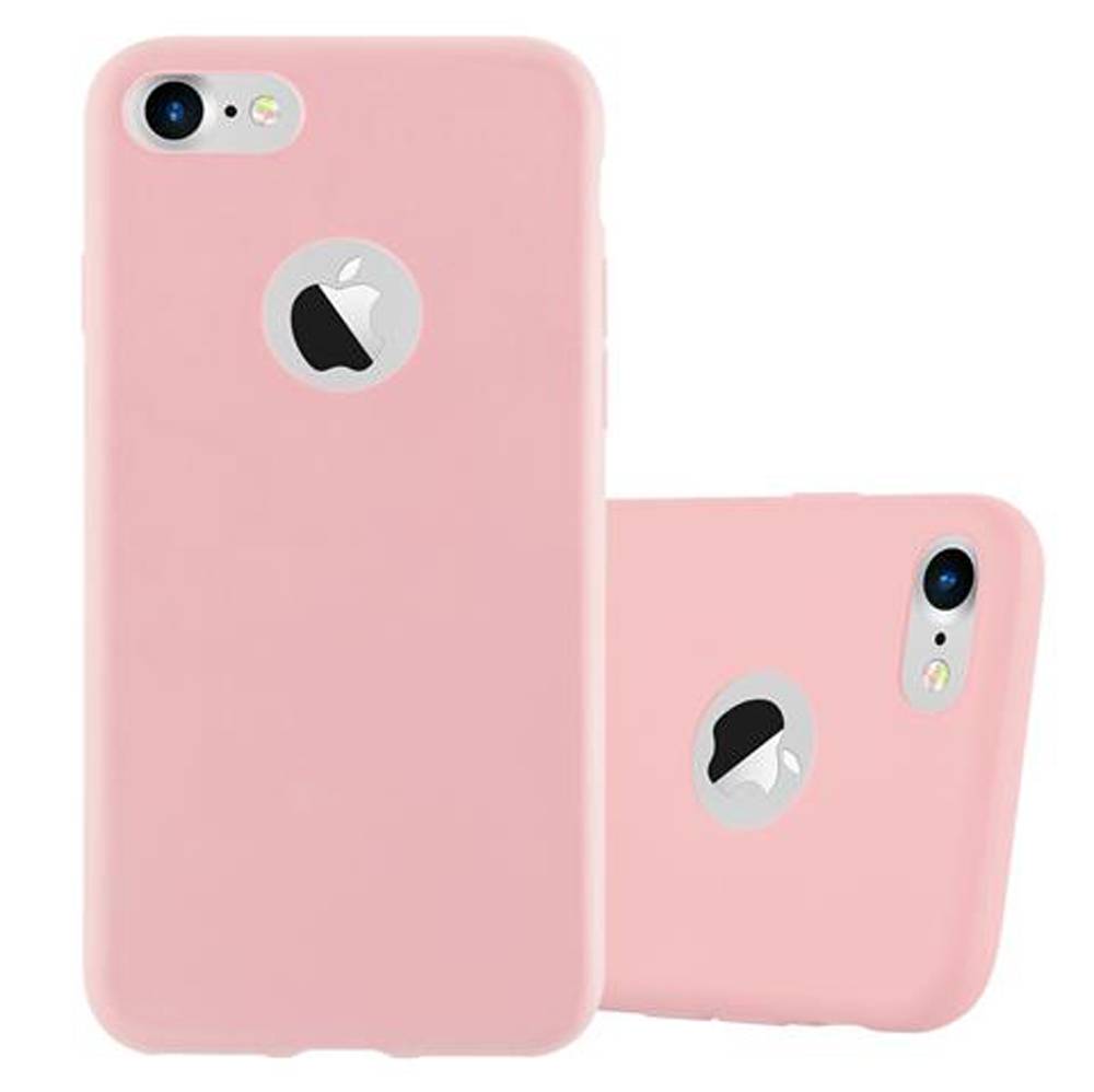 Cadorabo Hülle für Apple iPhone 7 / 7S / 8 / SE 2020 Schutzhülle in Rosa Handyhülle TPU Silikon Etui Case Cover