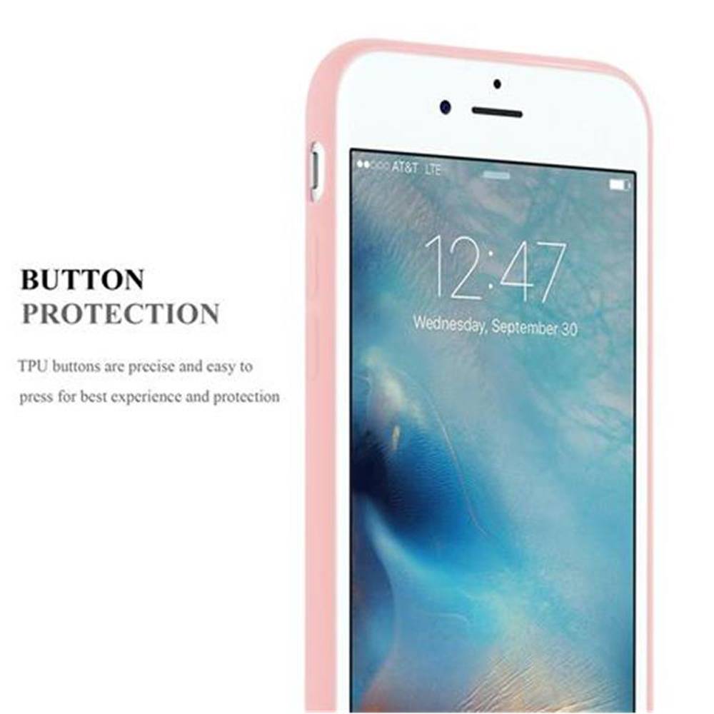 Cadorabo Hülle für Apple iPhone 7 / 7S / 8 / SE 2020 Schutzhülle in Rosa Handyhülle TPU Silikon Etui Case Cover
