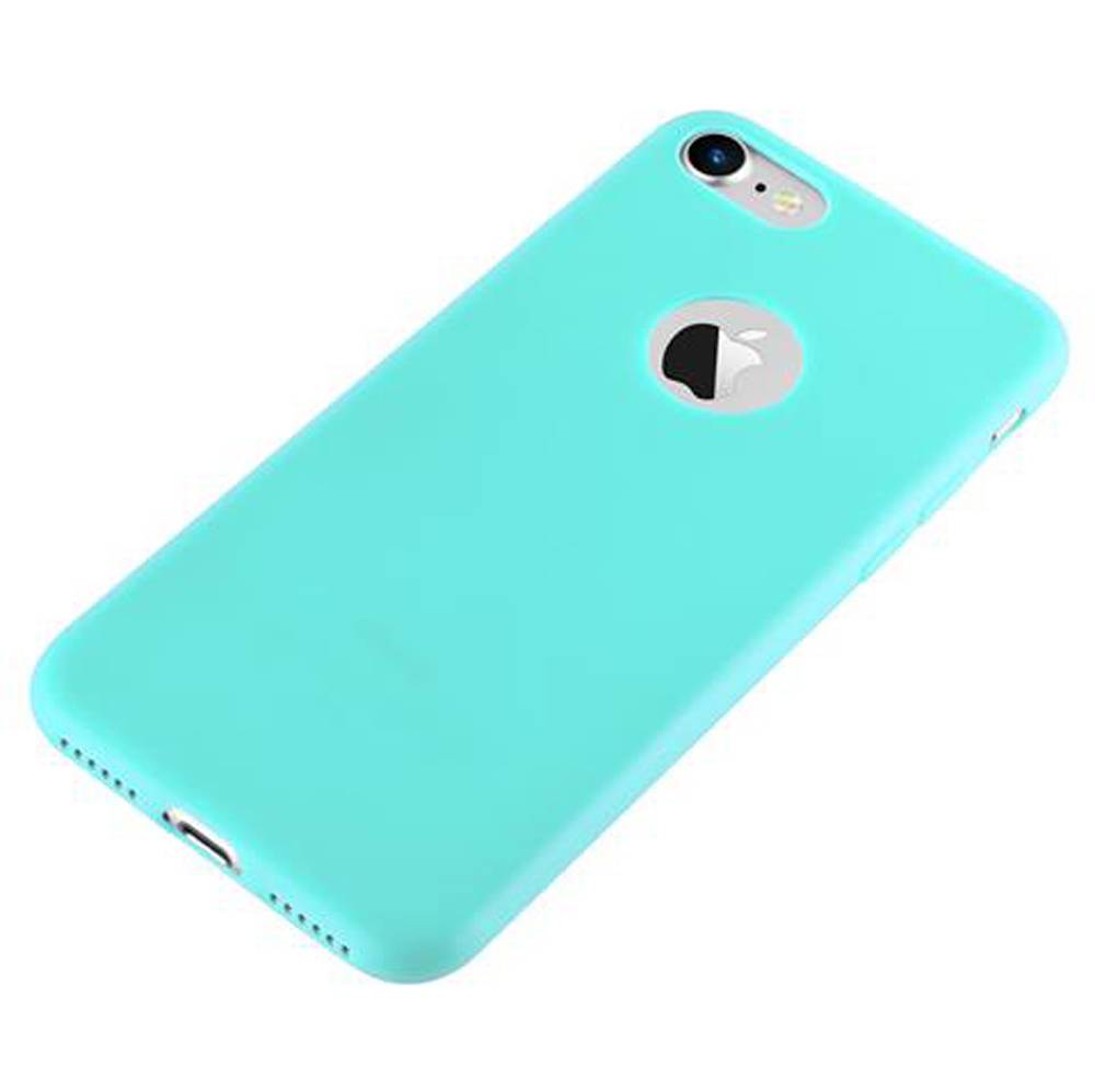 Cadorabo Hülle für Apple iPhone 7 / 7S / 8 / SE 2020 Schutzhülle in Blau Handyhülle TPU Silikon Etui Case Cover