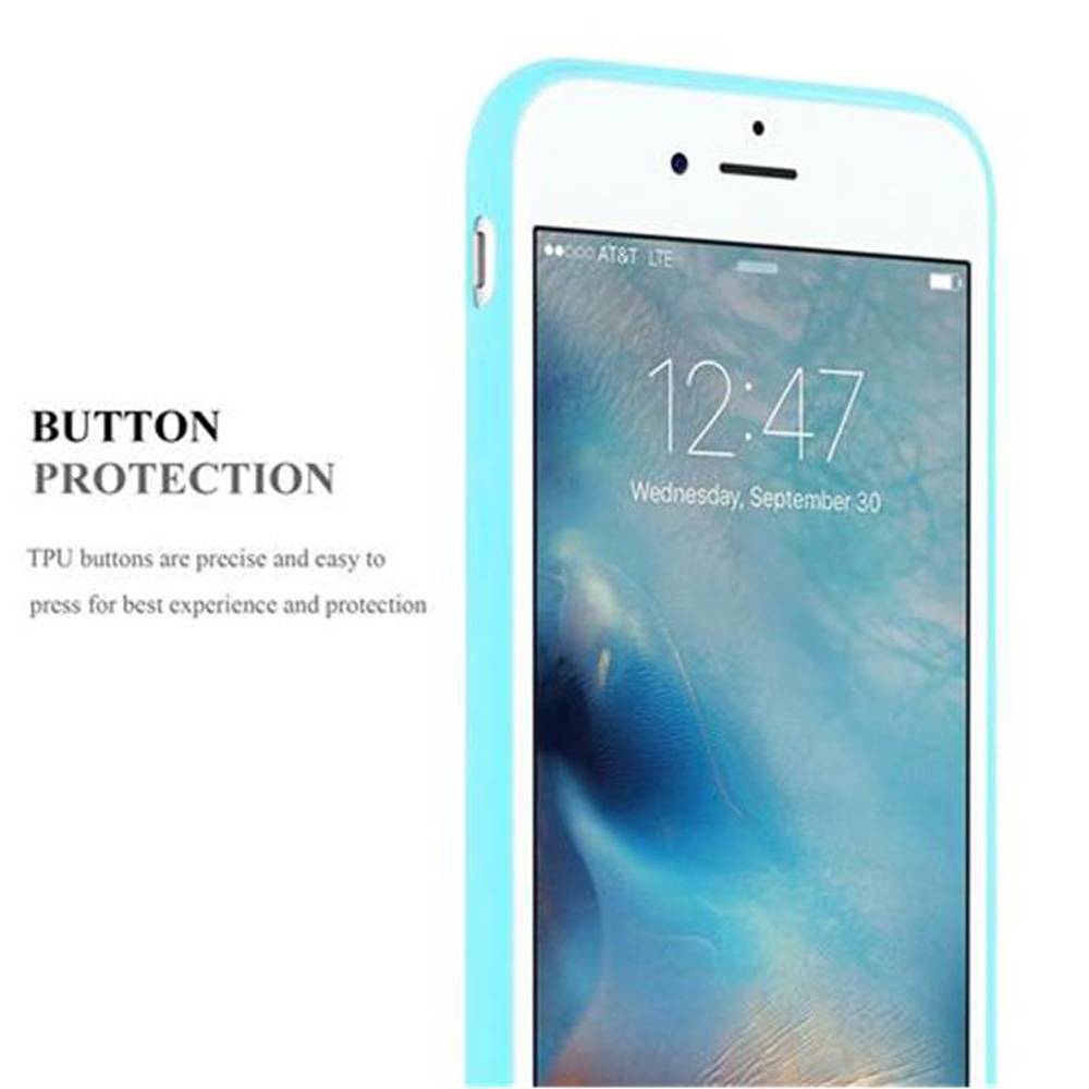 Cadorabo Hülle für Apple iPhone 7 / 7S / 8 / SE 2020 Schutzhülle in Blau Handyhülle TPU Silikon Etui Case Cover