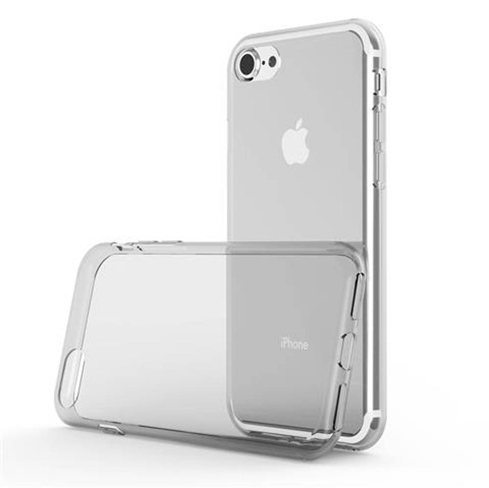 Cadorabo Hülle für Apple iPhone 7 / 7S / 8 / SE 2020 Schutz Hülle in Transparent Schutzhülle TPU Silikon Cover Etui Case