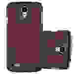 Cadorabo Hülle für Samsung Galaxy S4 Schutz Hülle in Braun Hard Case Etui Holz Optik Handyhülle