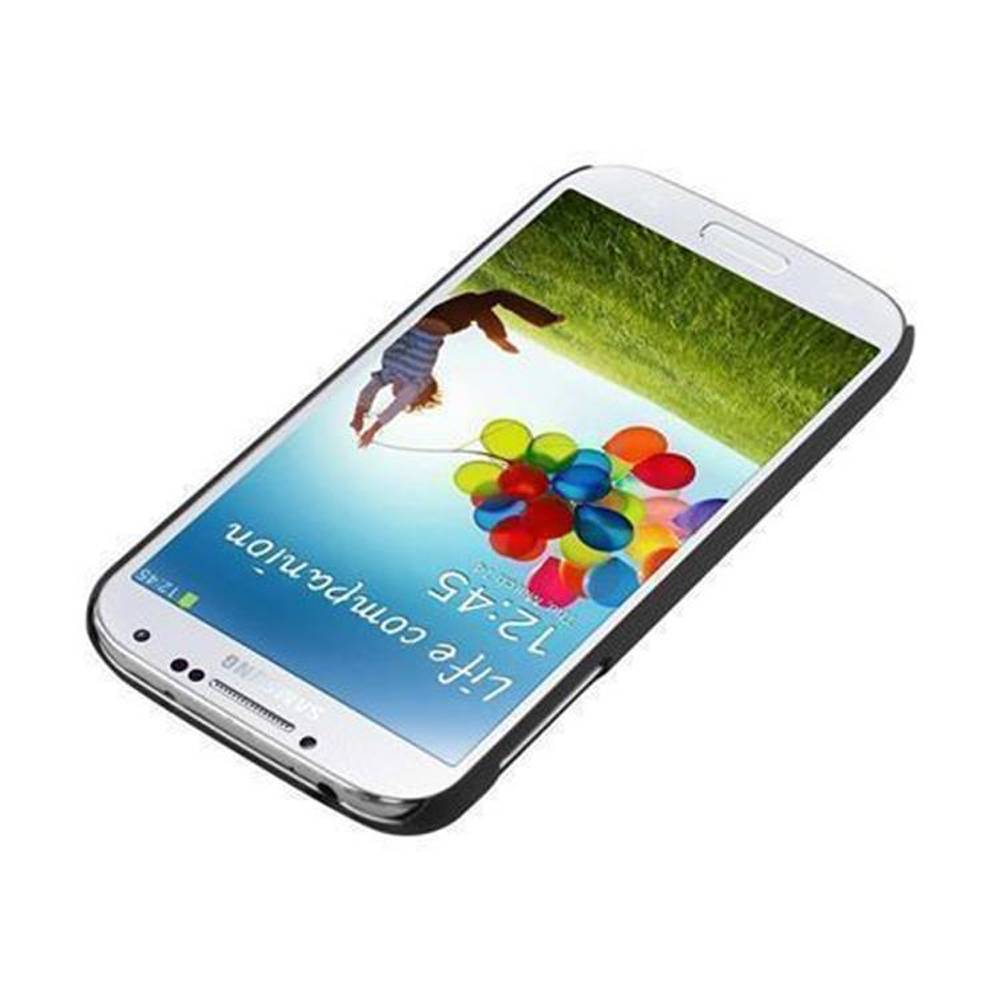 Cadorabo Hülle für Samsung Galaxy S4 Schutz Hülle in Braun Hard Case Etui Holz Optik Handyhülle