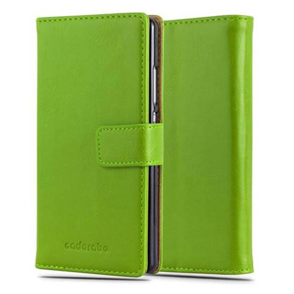 Cadorabo Hülle für Huawei P8 Schutzhülle in Grün Handyhülle Book Tasche Case Etui Luxury