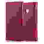 Cadorabo Hülle für Huawei P9 LITE 2016 / G9 LITE Schutzhülle in Rot Handyhülle Book Tasche Case Etui Luxury