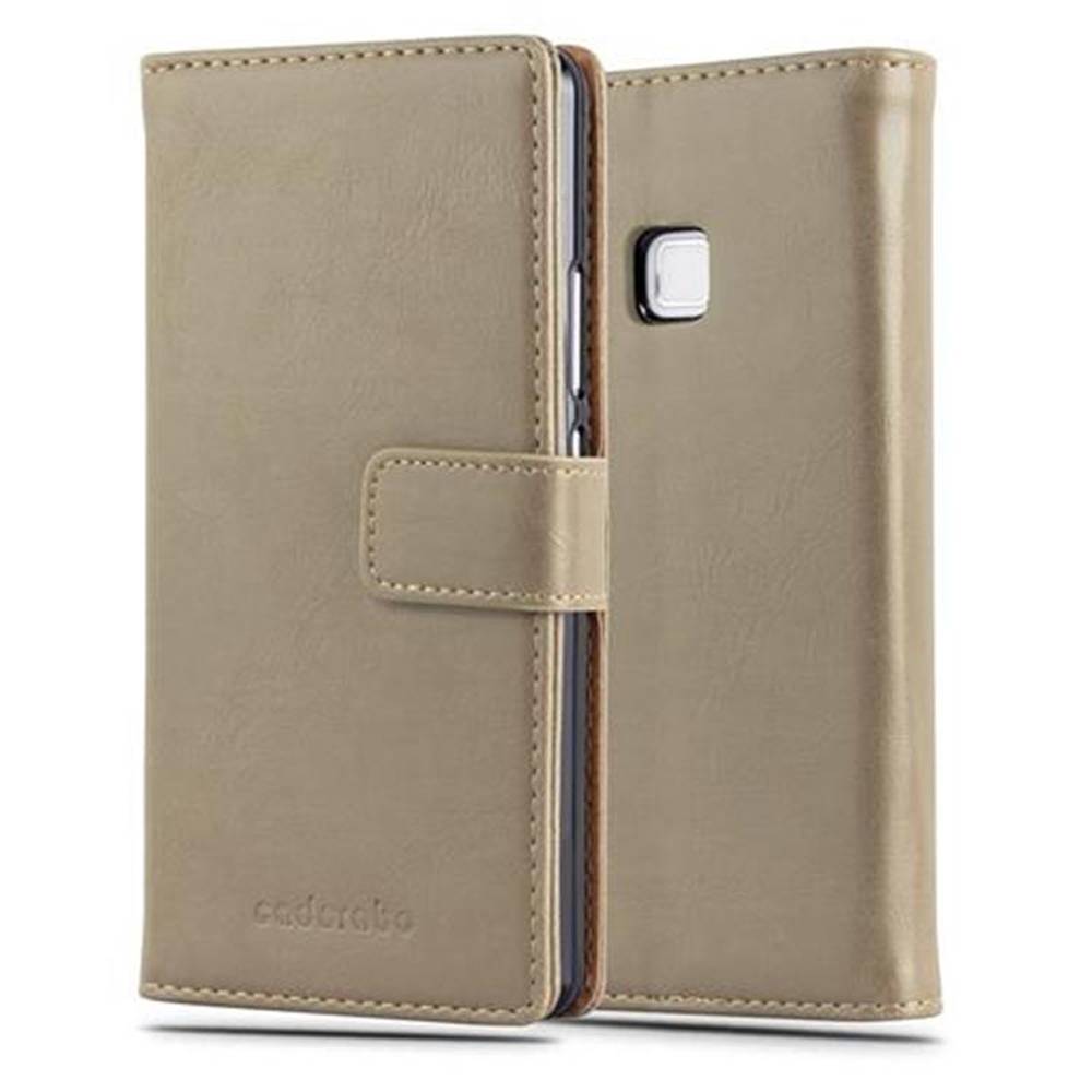 Cadorabo Hülle für Huawei P9 LITE 2016 / G9 LITE Schutzhülle in Braun Handyhülle Book Tasche Case Etui Luxury