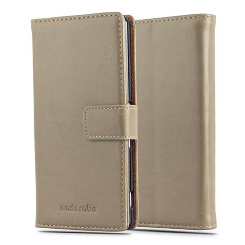 Cadorabo Hülle für Sony Xperia Z3 PLUS / Z4 Schutzhülle in Braun Handyhülle Book Tasche Case Etui Luxury