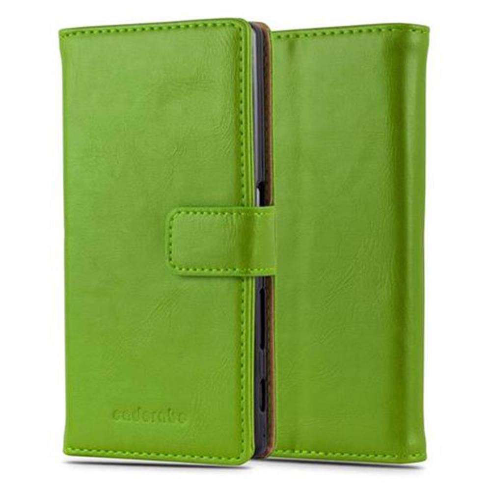 Cadorabo Hülle für Sony Xperia Z5 Schutzhülle in Grün Handyhülle Book Tasche Case Etui Luxury