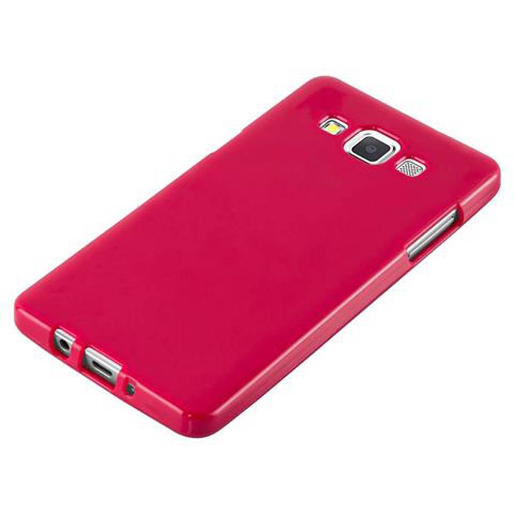 Cadorabo Schutzhülle für Samsung Galaxy A5 2015 Hülle in Rot TPU Etui Hülle Case Cover