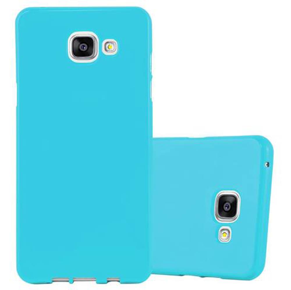 Cadorabo Schutzhülle für Samsung Galaxy A5 2015 Hülle in Blau TPU Etui Hülle Case Cover