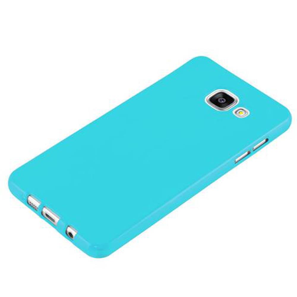 Cadorabo Schutzhülle für Samsung Galaxy A5 2015 Hülle in Blau TPU Etui Hülle Case Cover