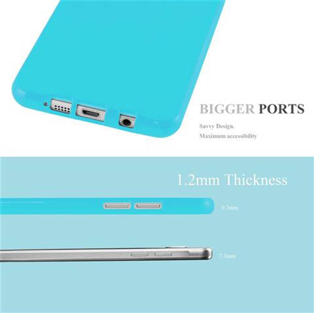 Cadorabo Schutzhülle für Samsung Galaxy A5 2015 Hülle in Blau TPU Etui Hülle Case Cover