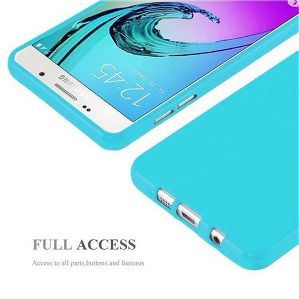 Cadorabo Schutzhülle für Samsung Galaxy A5 2015 Hülle in Blau TPU Etui Hülle Case Cover