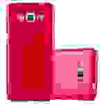 Cadorabo Schutzhülle für Samsung Galaxy GRAND PRIME Hülle in Rot TPU Etui Hülle Case Cover